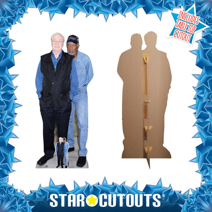 CS1214 Michael Caine and Morgan Freeman Cardboard Cut Out Height 189cm
