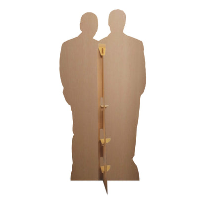 CS1215 Brad Pitt and George Clooney Height 185cm Lifesize Cardboard Cut Out With Mini