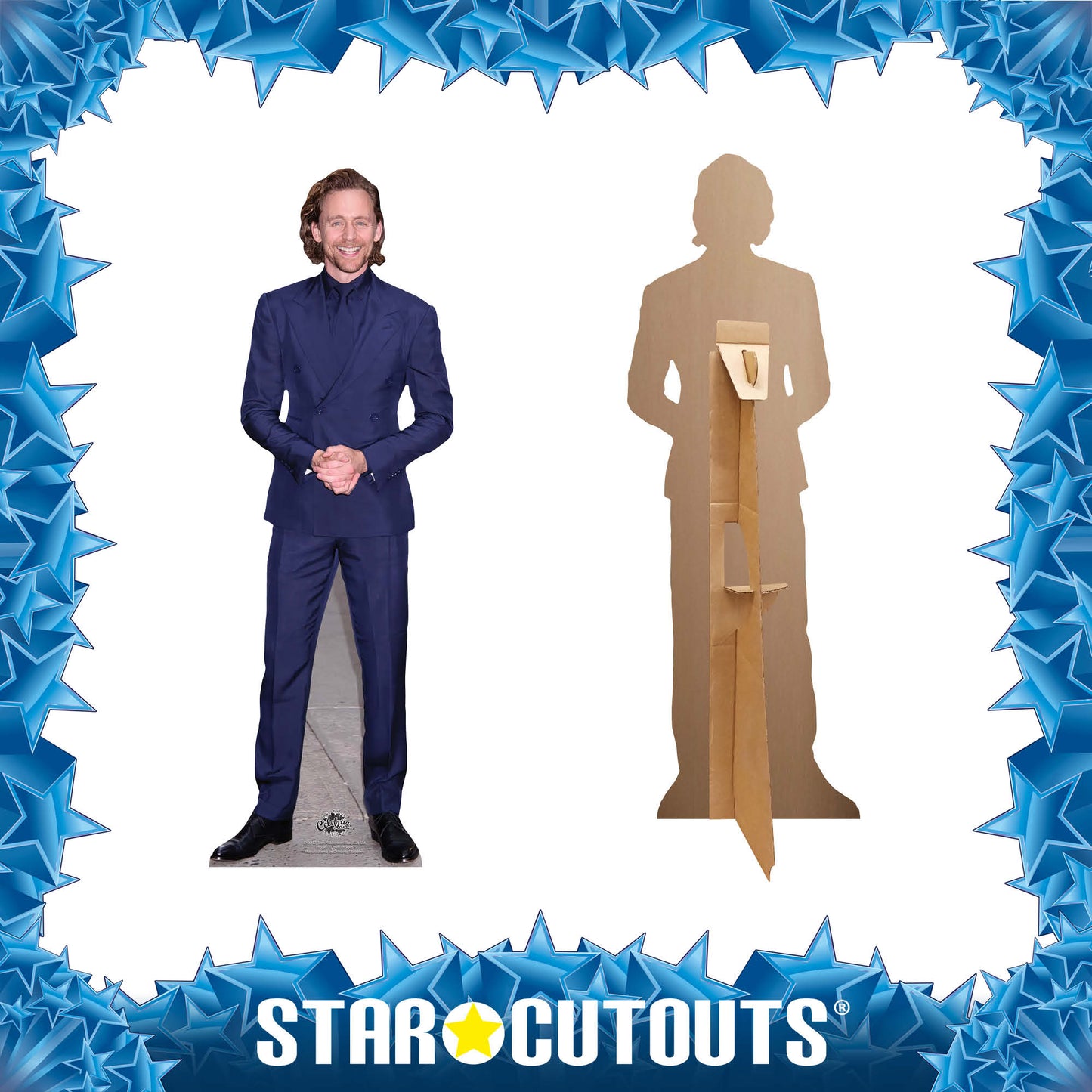 CS1217 Tom Hiddleston Blue Suit Star Mini Height 90cm Cardboard Cutout