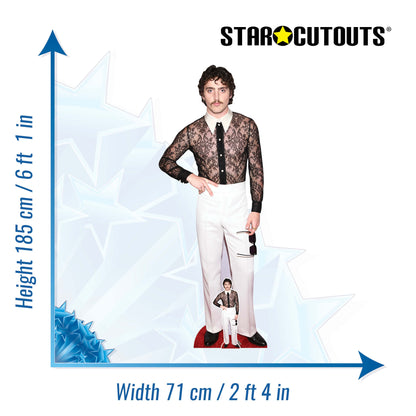 CS1221 Benson Boone Lace Shirt  Cardboard Cut Out Height 185cm