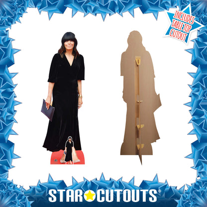 CS1222 Claudia Winkleman  Cardboard Cut Out Height 166cm