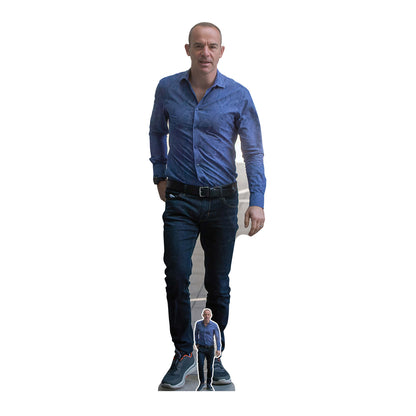 CS1224 Martin Lewis Cardboard Cut Out Height 181cm