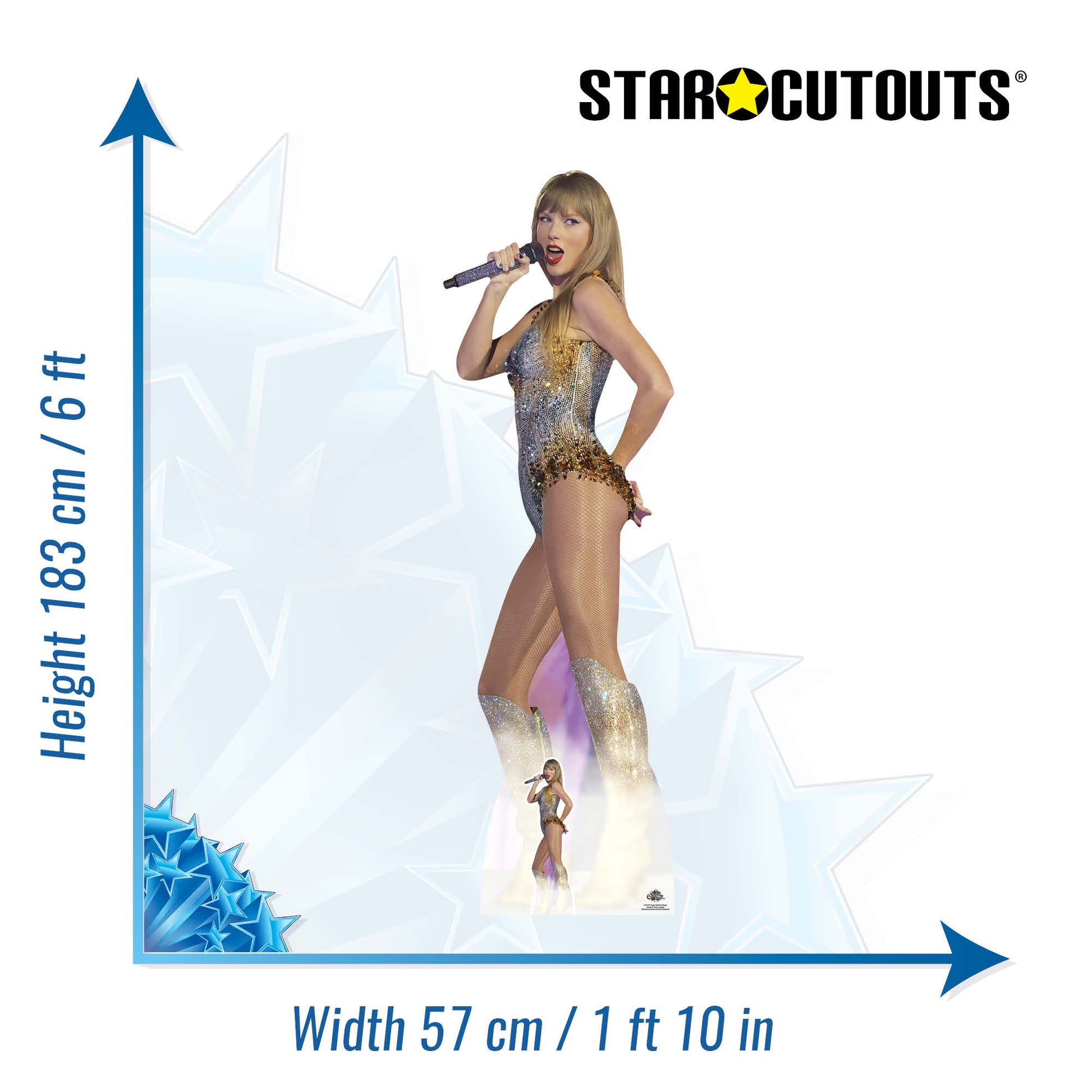 Taylor Swift Cutout Plastic Model -  Denmark