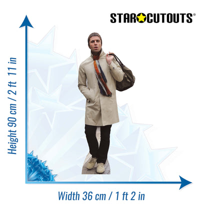 CS1229 Liam Gallagher Cream Jacket Star Mini Height 90cm