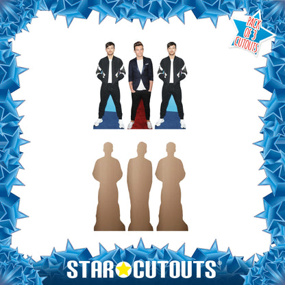 CS1231 Louis Tomlinson Shelf Top Cutout Pack of Three  Cardboard Cutouts Height 31cm