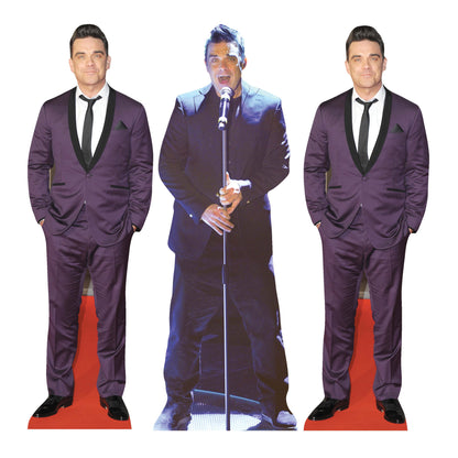 CS1234 Robbie Williams Shelf Top Cutout Pack of Three  Cardboard Cutouts Height 31cm