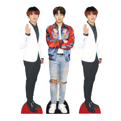 CS1235 Jungkook Shelf Top Cutout Pack of Three  Cardboard Cutouts Height 31cm