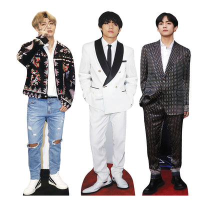 CS1236  V Shelf Top Cutout Pack of Three  Cardboard Cutouts Height 31cm