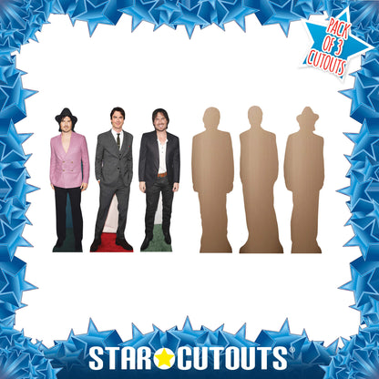 CS1238  Ian Sommerhalder Shelf Top Cutout Pack of Three  Cardboard Cutouts Height 31cm