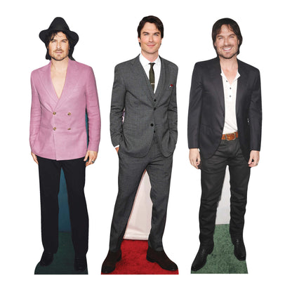 CS1238  Ian Sommerhalder Shelf Top Cutout Pack of Three  Cardboard Cutouts Height 31cm