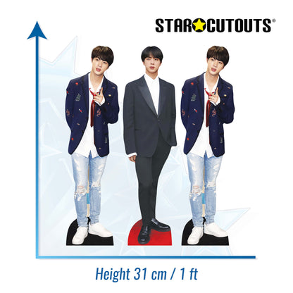 CS1240 Jin Shelf Top Cutout Pack of Three  Cardboard Cutouts Height 31cm