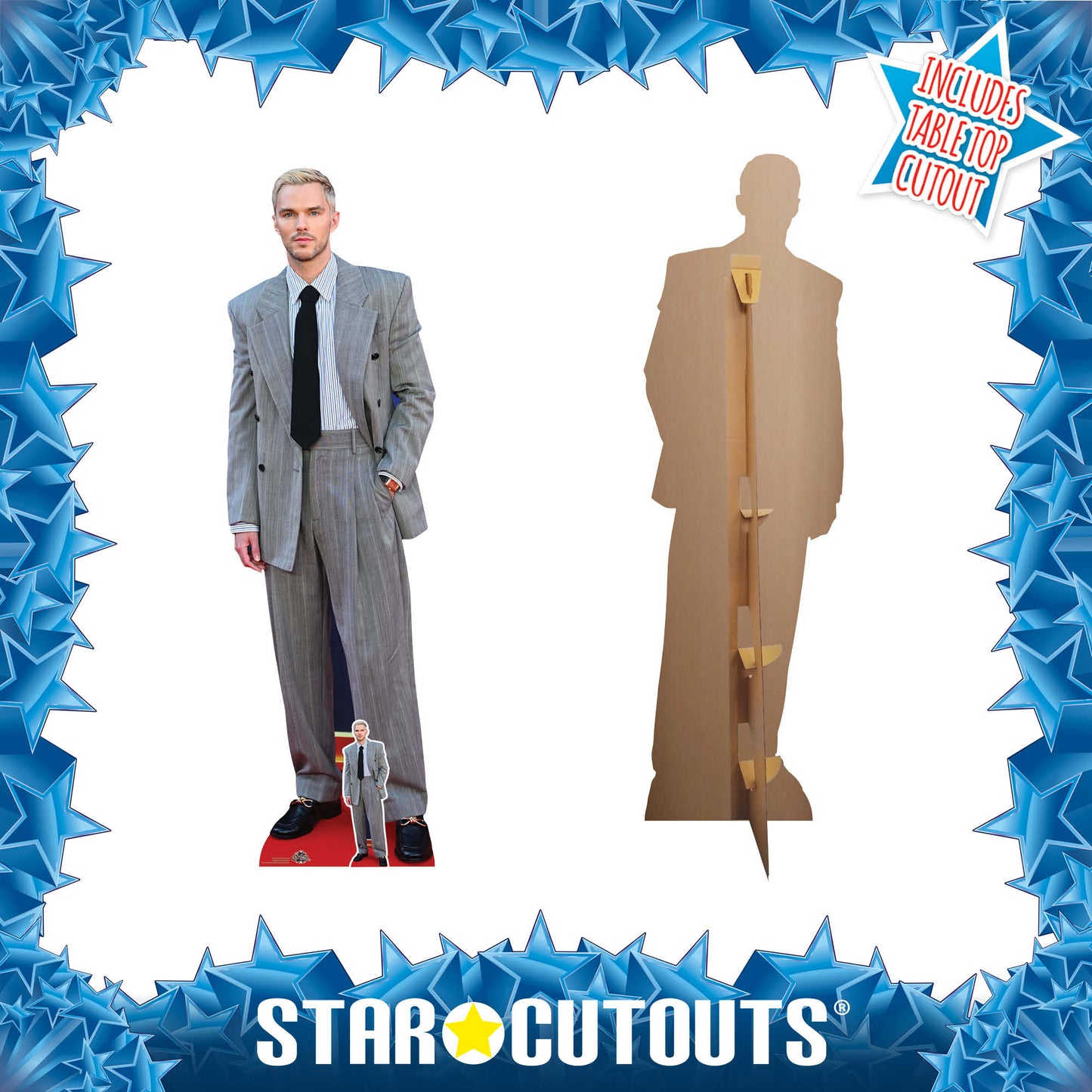 CS1242 Nicholas Hoult Cardboard Cutout Height 191cm