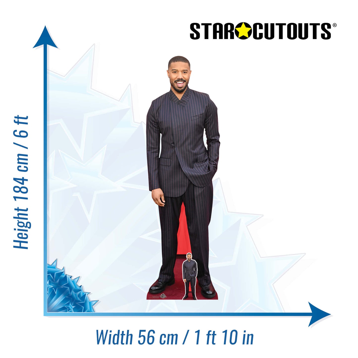 CS1244 Michael B. Jordan Cardboard Cutout Height 184cm