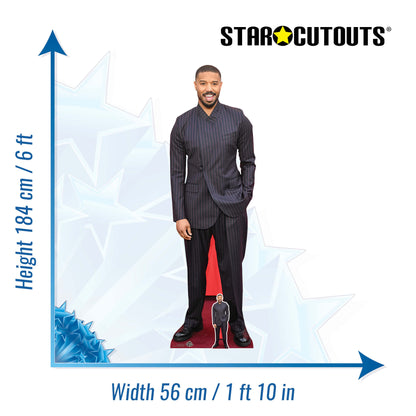 CS1244 Michael B. Jordan Cardboard Cutout Height 184cm