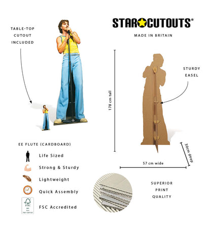 CS1247 Benson Boone Singing Cardboard Cutout Height 178cm