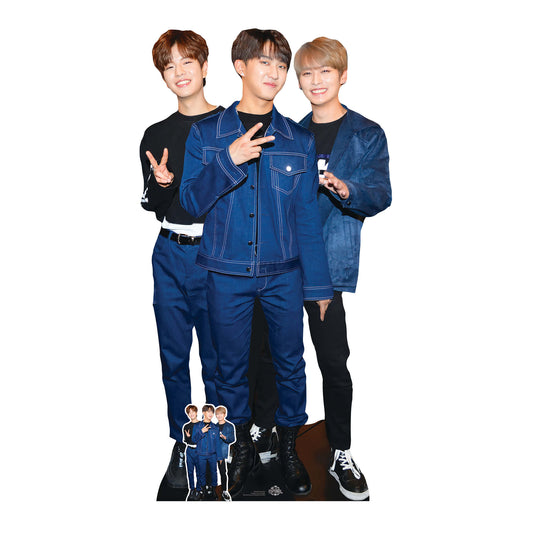 CS1249 Stray Kids - Woojin, Changbin and Lee Know Cardboard Cutout Height 171cm