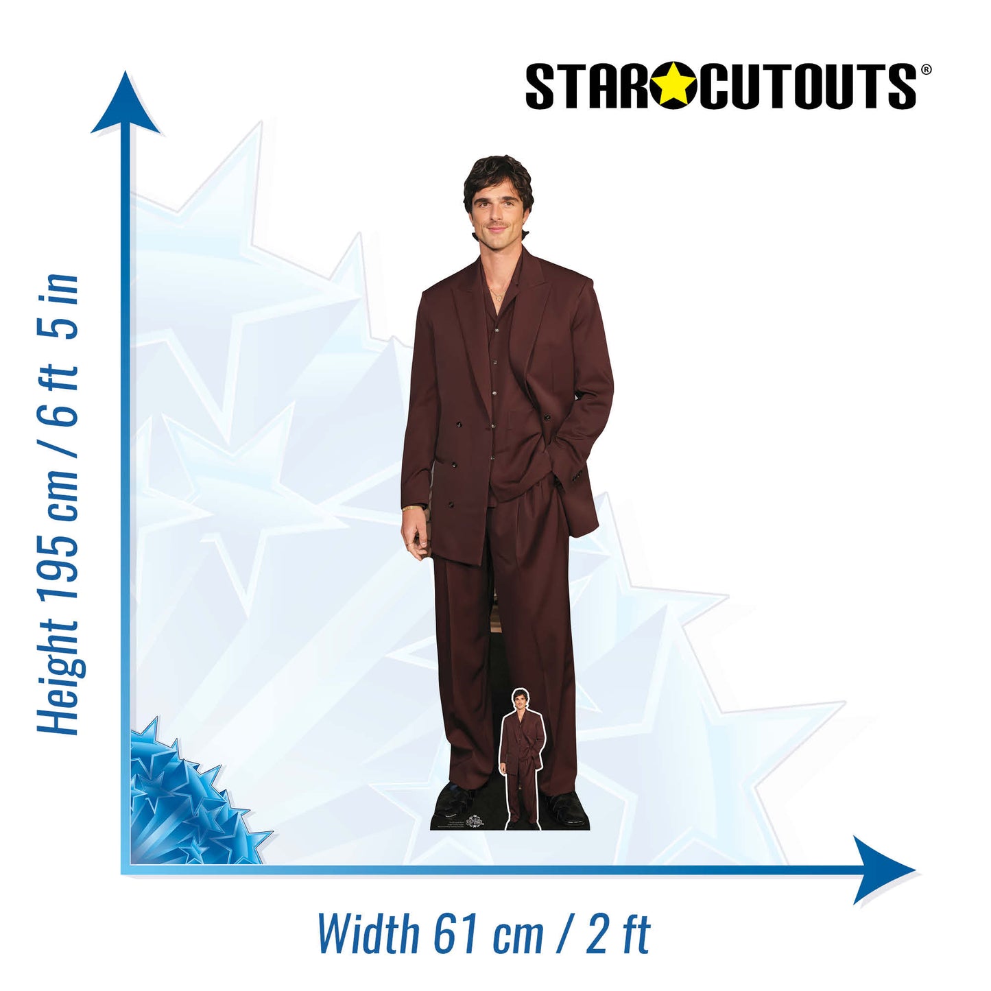 CS1251 Jacob Elordi Cardboard Cut Out Height 195cm