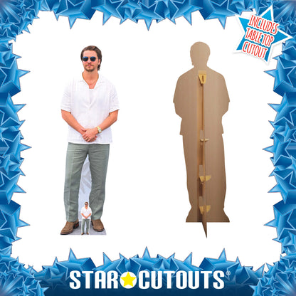 CS1256 Luke Grimes White Shirt Cardboard Cutout Height 186cm
