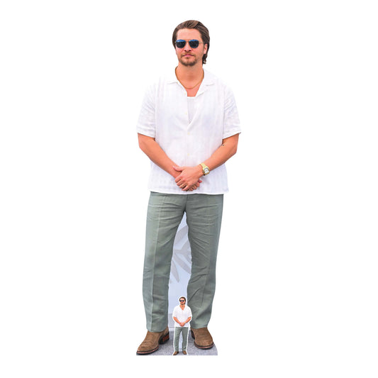CS1256 Luke Grimes White Shirt Cardboard Cutout Height 186cm