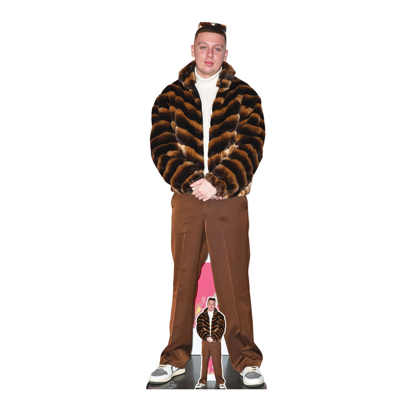 CS1257 Aitch Cardboard Cut Out Height 188cm