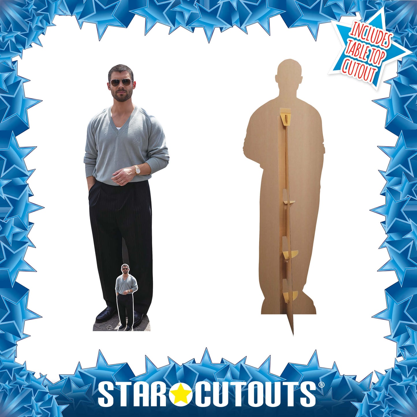 CS1259 David Corenswet Cardboard Cut Out Height 194cm