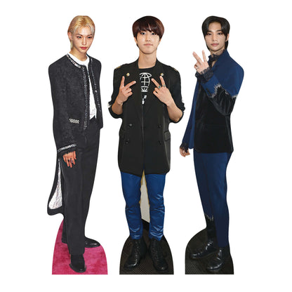 CS1270 Felix Han Hyunjin Stray Kids Trio Shelf Top Pack Cardboard Cut Out Height 31cm