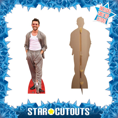 CS1273 Jonathan Bailey Grey Cardboard Cutout Height 181cm