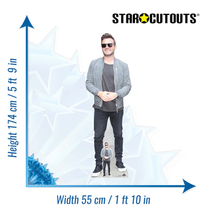 CS1278 Shane Filan Cardboard Cutout Height 174cm