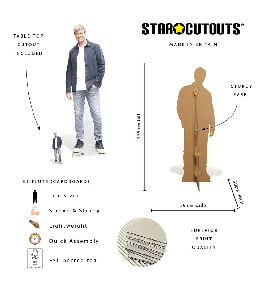 CS1279 Kian Egan Cardboard Cutout Height 176cm