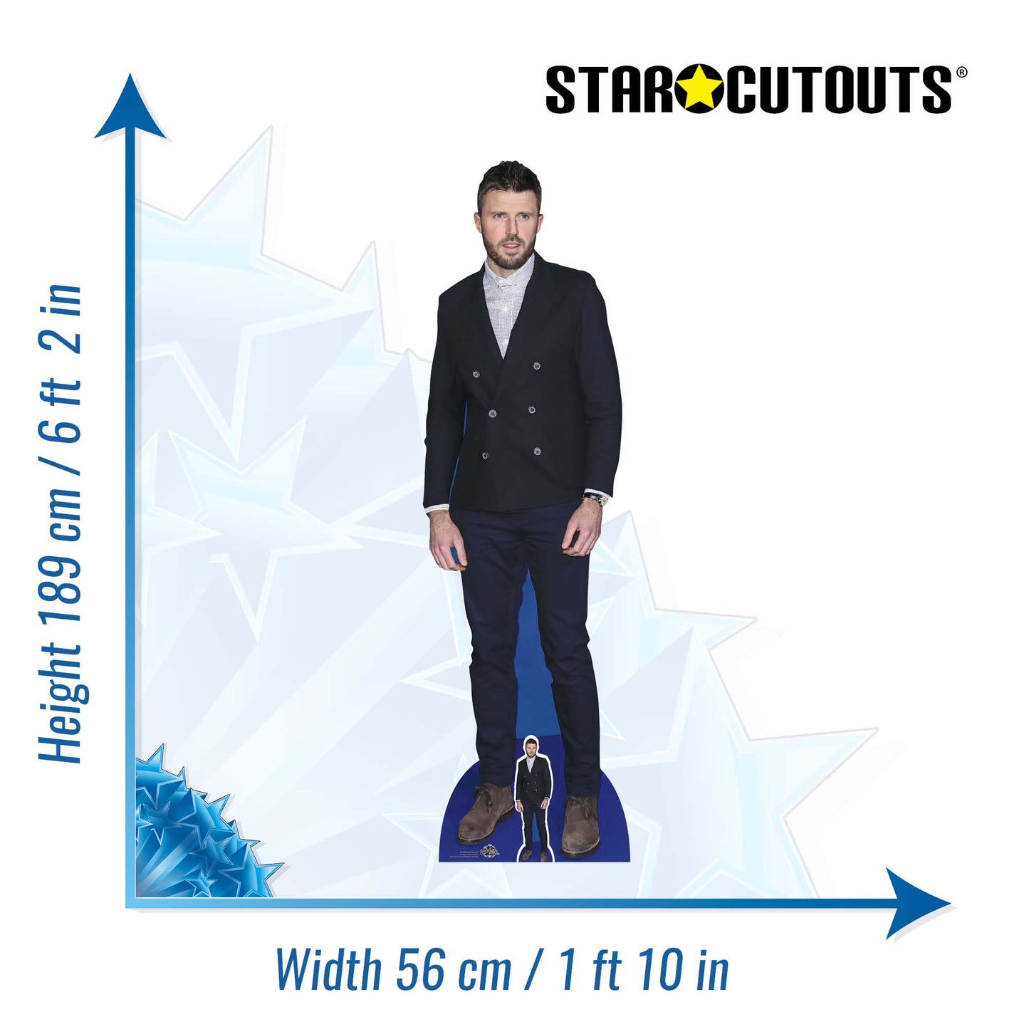 CS1283 Michael Carrick Cardboard Cutout Height 189cm