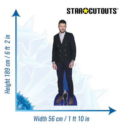 CS1283 Michael Carrick Cardboard Cutout Height 189cm