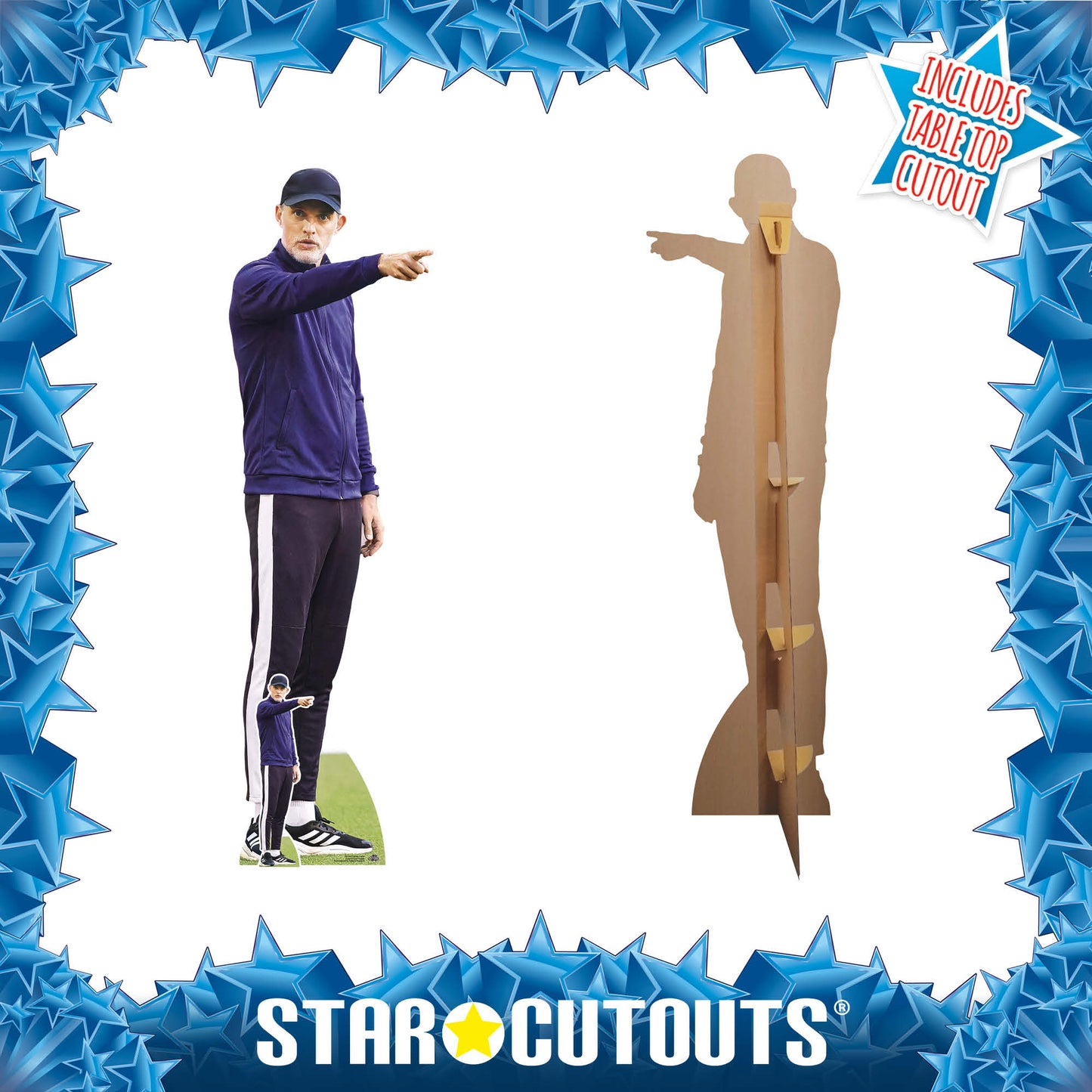 CS1284 Thomas Tuchel Football Manager Cardboard Cutout Height 191cm