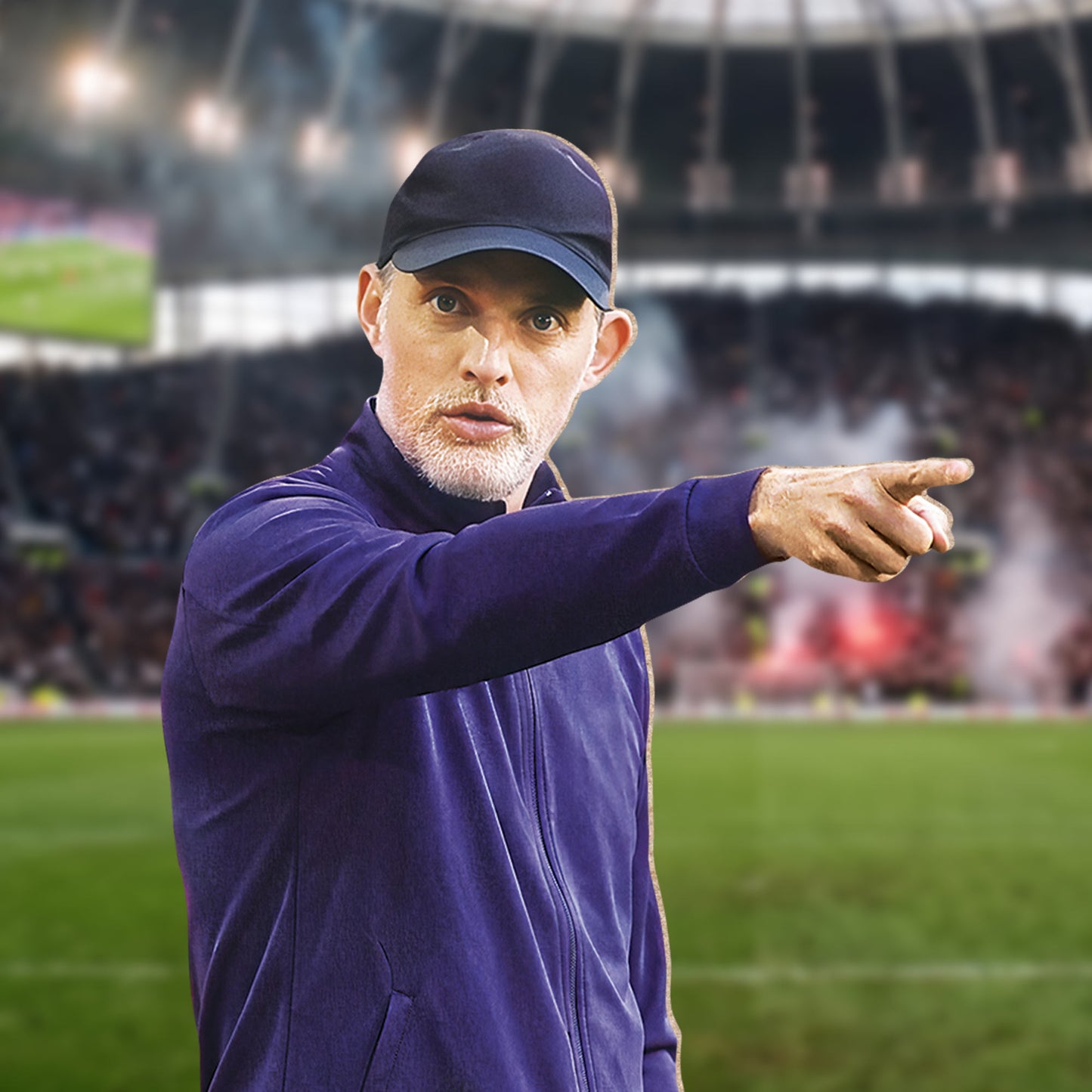 CS1284 Thomas Tuchel Football Manager Cardboard Cutout Height 191cm