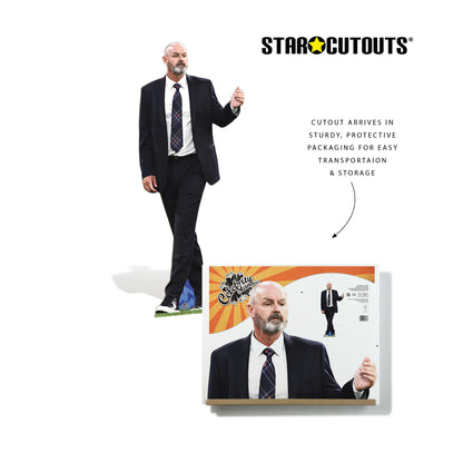 CS1285 Steve Clarke Football Manager Cardboard Cutout Height 179cm
