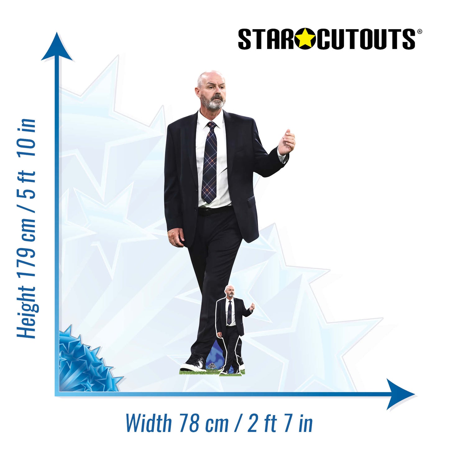CS1285 Steve Clarke Football Manager Cardboard Cutout Height 179cm