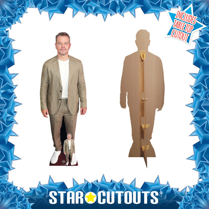 CS1293 Matt Damon Cardboard Cutout Height 179cm