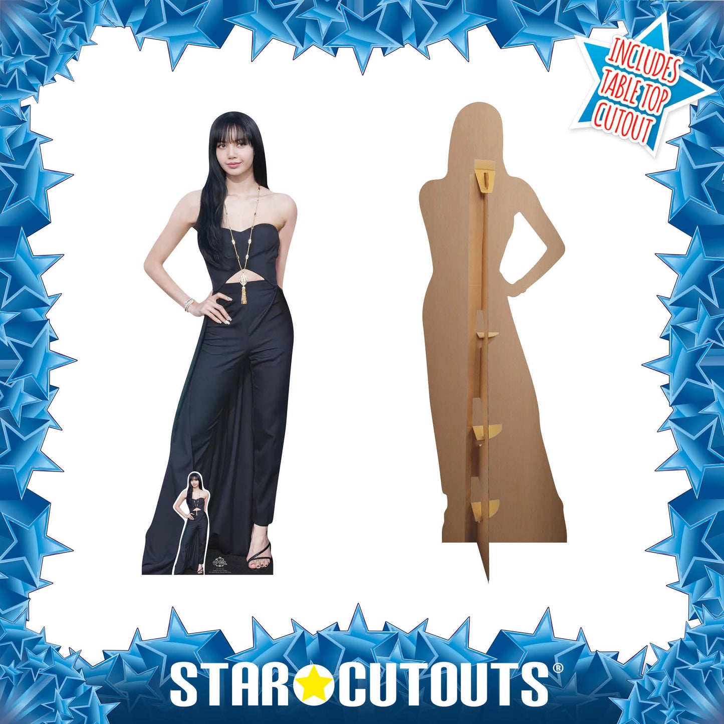 CS1310 Lisa Black Pink KPop  Cardboard Cut Out Height 168cm