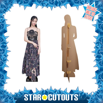 CS1345 Jisoo Black Pink Kpop Cardboard Cut Out Height 165cm