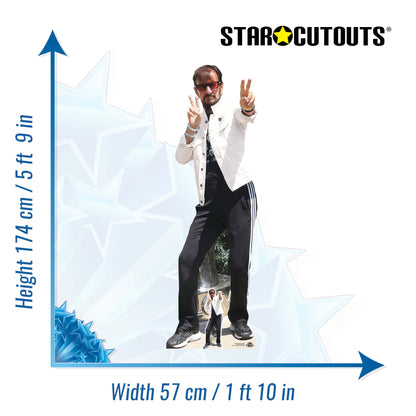 CS1350 Ringo Starr Peace Cardboard Cutout Height 174cm
