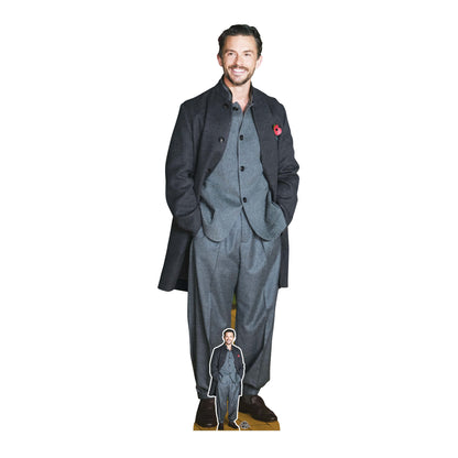CS1368 Jonathan Bailey (Grey Coat) Cardboard Cut Out Height 181cm