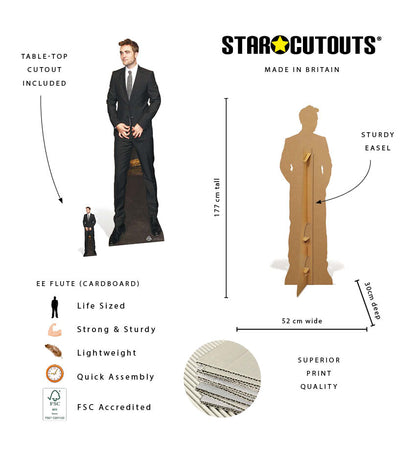 CS436 Robert Pattinson Height 177cm Lifesize Cardboard Cutout Height 177cm