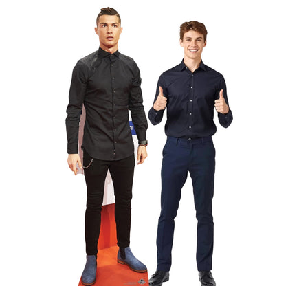 CS649 Christiano Ronaldo Footballer World Cup 2026 Height 181cm Lifesize Cardboard Cut Out With Mini