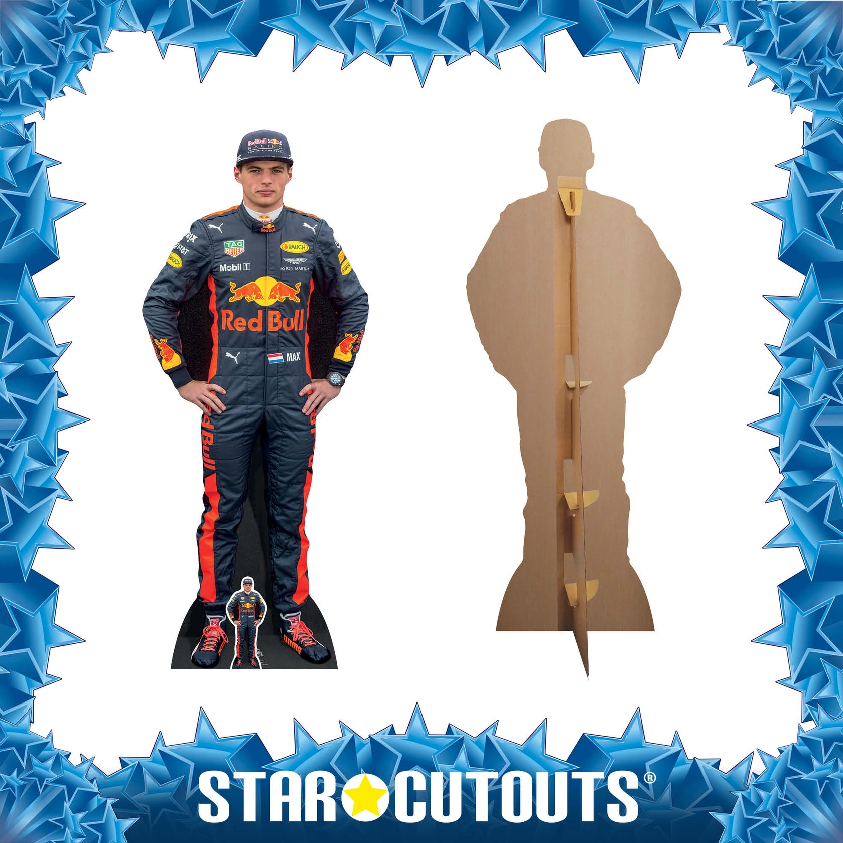 CS667 Max Verstappen Height 177cm Lifesize Cardboard Cut Out With Mini