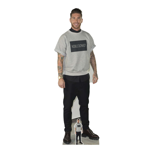 CS926 Sergio Ramos Footballer Height 186cm Lifesize Cardboard Cut Out With Mini