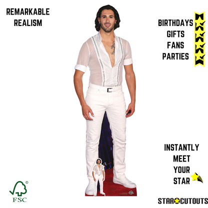 CS931 Graziano Di Prima Height 183cm Lifesize Cardboard Cut Out With Mini