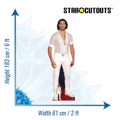 CS931 Graziano Di Prima Height 183cm Lifesize Cardboard Cut Out With Mini