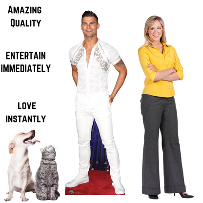 CS932 Aljaz Skorjanec Height 187cm Lifesize Cardboard Cut Out With Mini