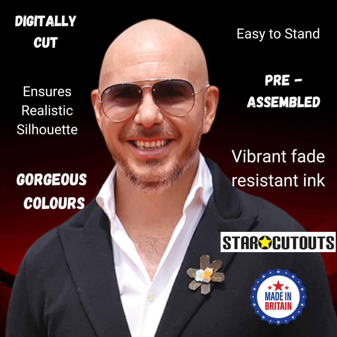CS933 Pitbull (Rapper) Height 174cm Lifesize Cardboard Cut Out With Mini