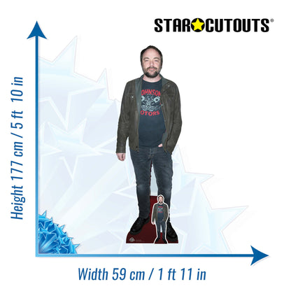 CS934 Mark Sheppard Height 177cm Lifesize Cardboard Cut Out With Mini