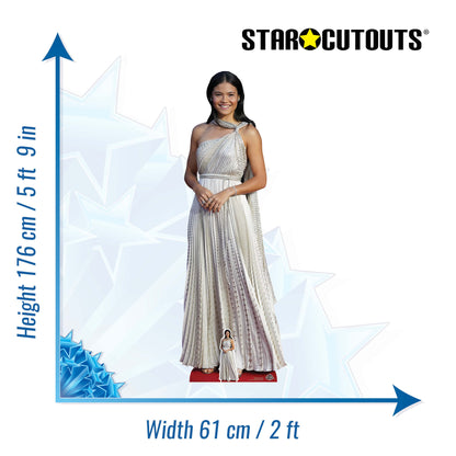CS969 Emma Raducanu Tennis Player Height 176cm Lifesize Cardboard Cut Out With Mini